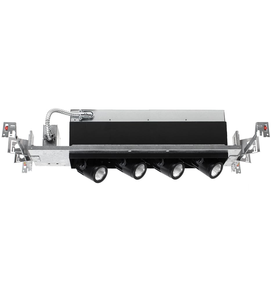 WAC Lighting - Flood Beam 0-10V Dim Non-IC Volt 4 Light Linear LED Precision Housing & Module