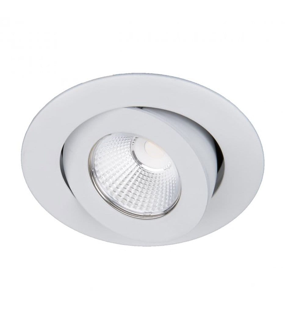 WAC Lighting - R3BRA-F930-WT - Oculux LED Flood Beam Round Adjustable 3.5" Recessed Trim