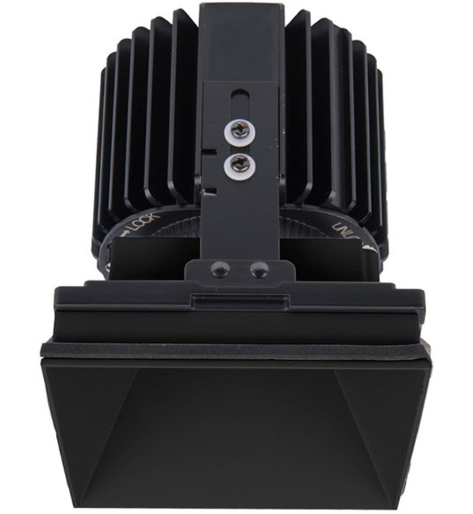 WAC Lighting - R4SD2L-S930-BK - Volta LED Spot Beam Square Invisible 4.5" Recessed Trim