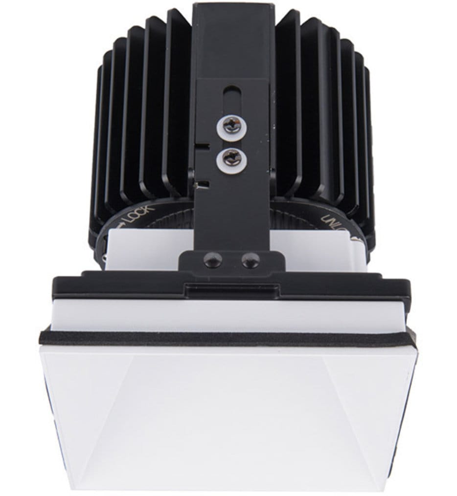 WAC Lighting - R4SD2L-W827-WT - Volta LED Wide Flood Beam Square Invisible 4.5" Recessed Trim