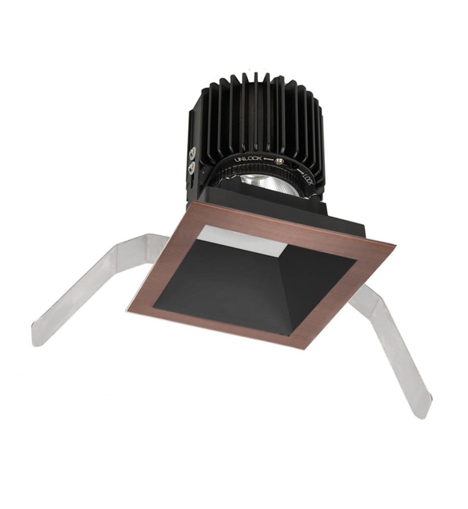 WAC Lighting - R4SD2T-N930-CB - Volta LED Narrow Flood Beam Square 4.5" Recessed Trim