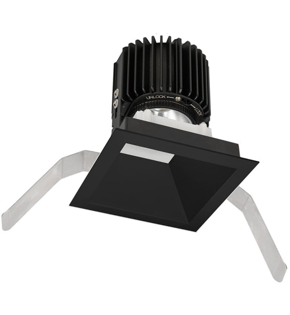 WAC Lighting - R4SD2T-S927-BK - Volta LED Spot Beam Square 4.5" Recessed Trim