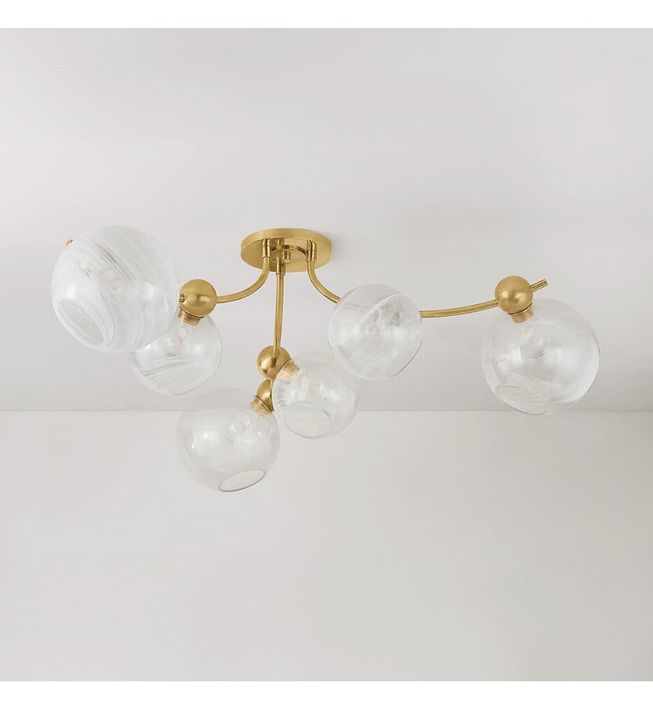 Corbett Lighting - 450-54-VB - Astraia 54" Semi Flush