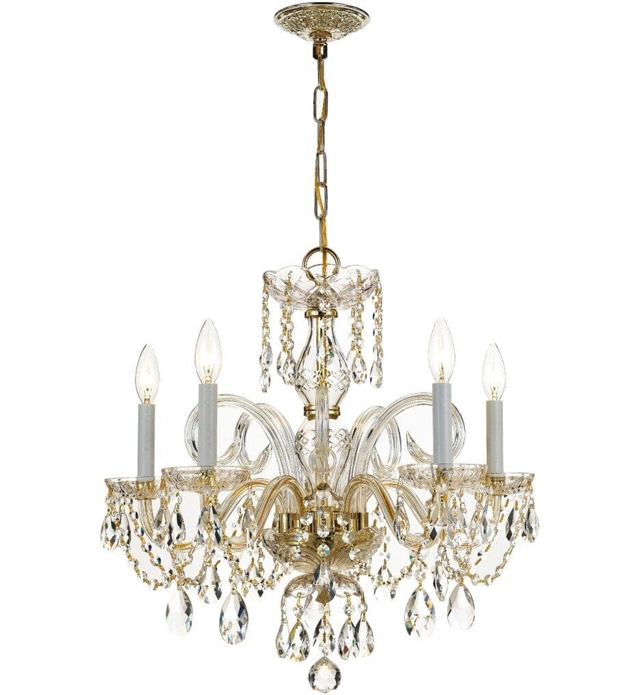 Crystorama - 1005-PB-CL-MWP - Traditional Crystal 22" Chandelier