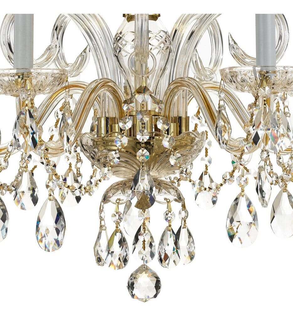 Crystorama - 1005-PB-CL-MWP - Traditional Crystal 22" Chandelier