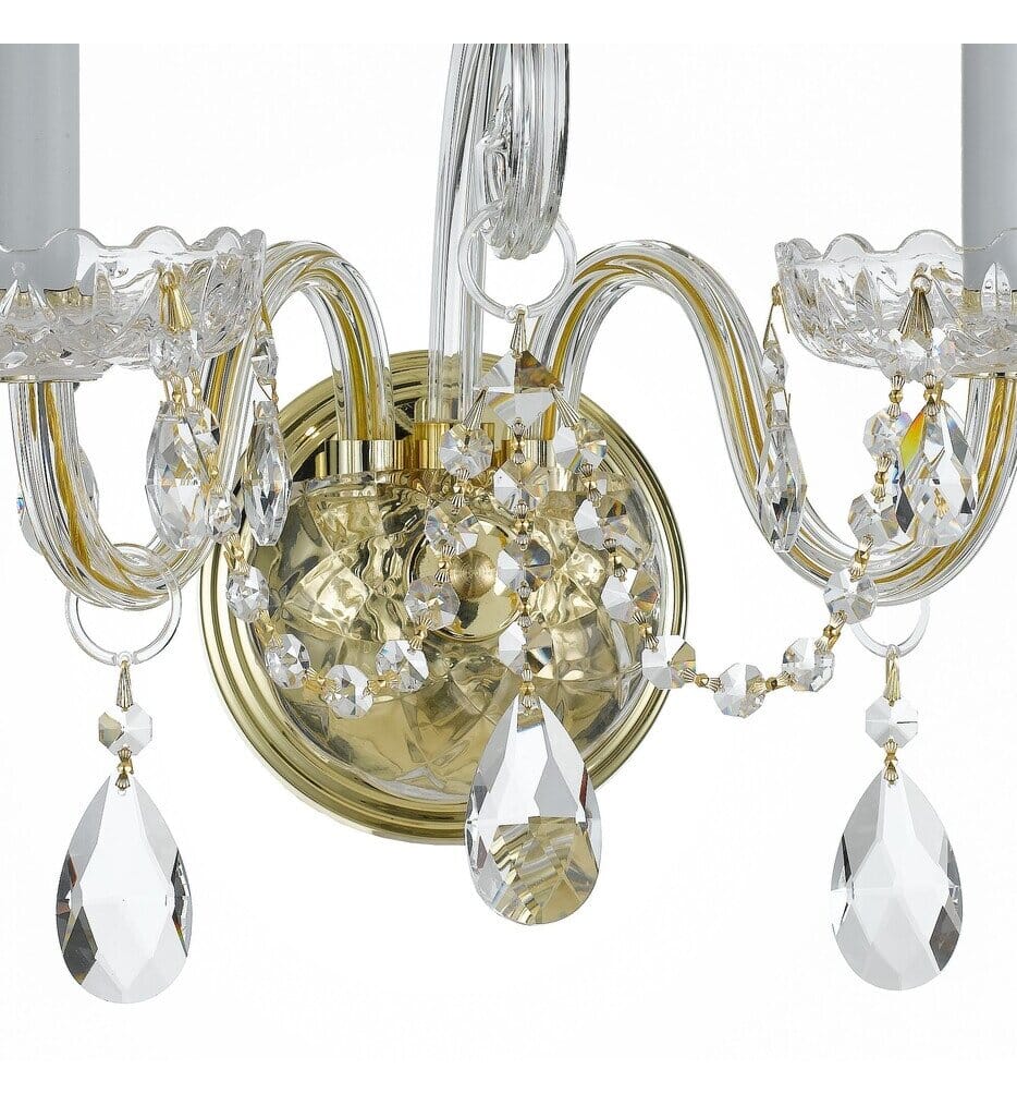 Crystorama - Traditional Crystal 15" Wall Sconce