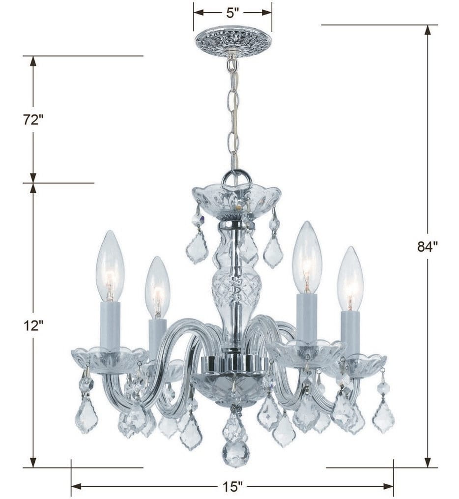 Crystorama - Traditional Crystal 15" Chandelier