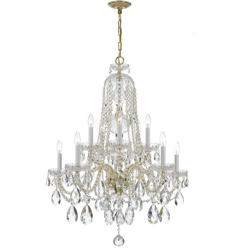 Crystorama - 1110-PB-CL-MWP - Traditional Crystal 32" Chandelier