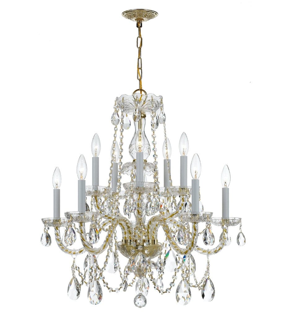Crystorama - 1130-PB-CL-MWP - Traditional Crystal 26" Chandelier