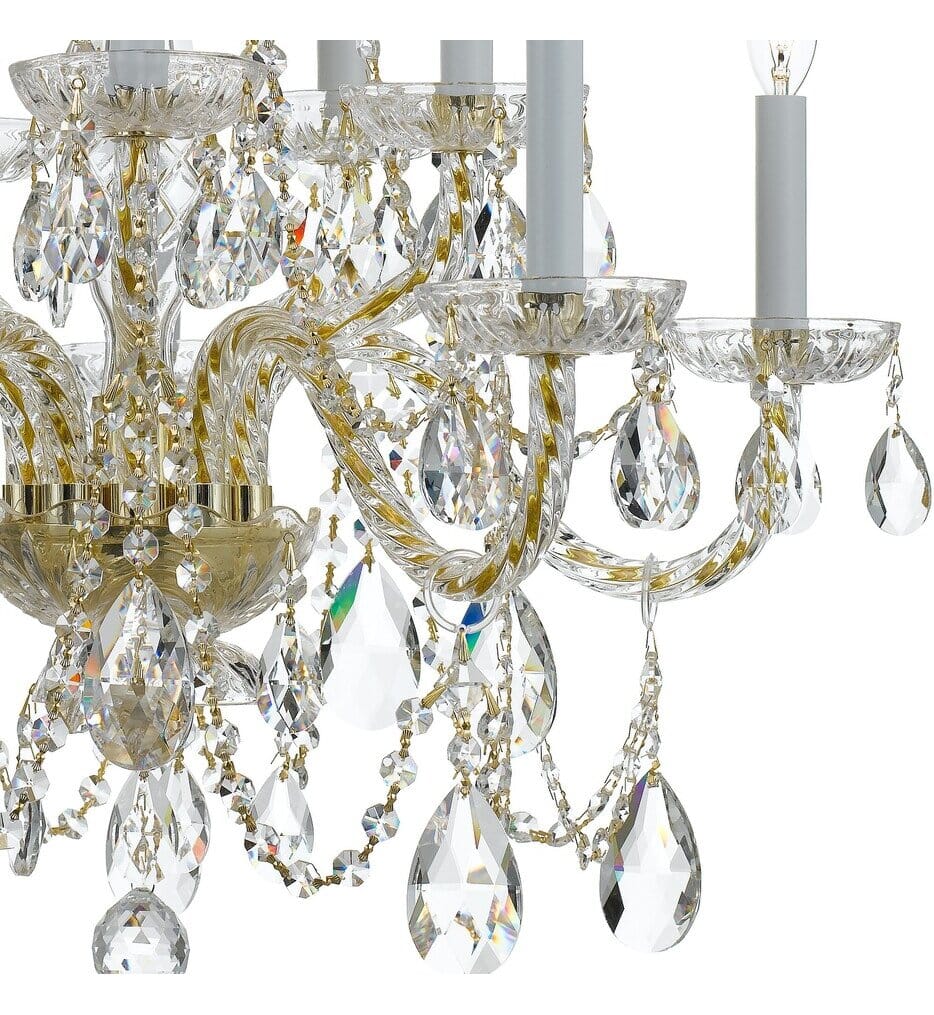 Crystorama - 1130-PB-CL-MWP - Traditional Crystal 26" Chandelier