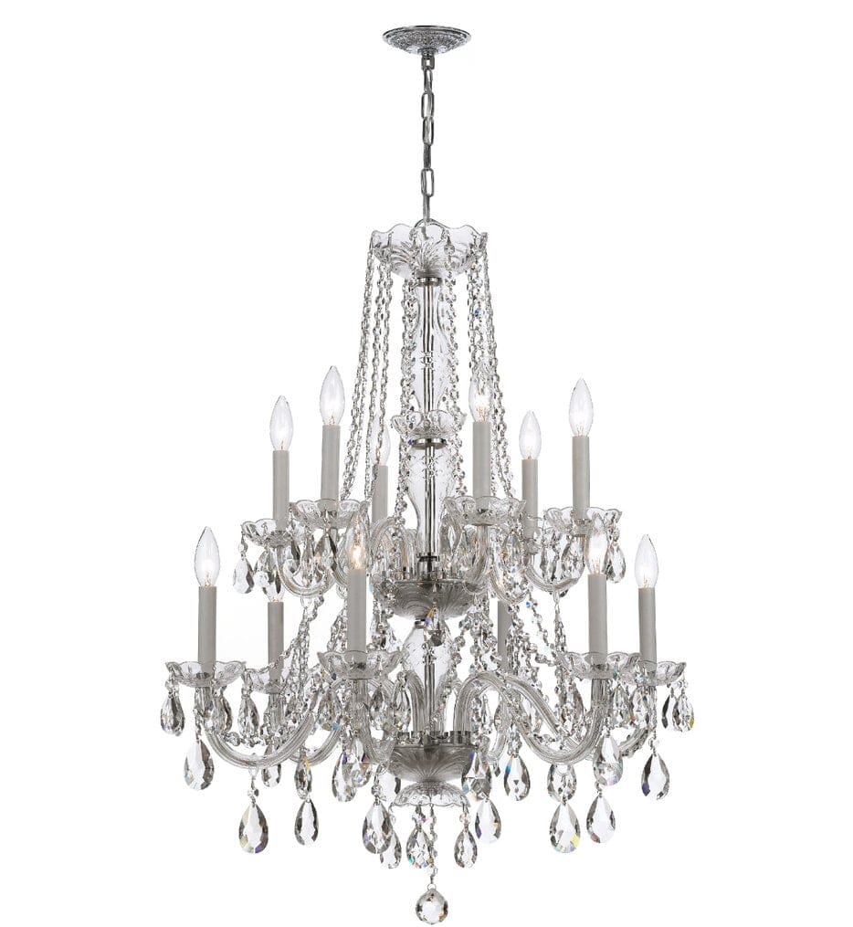Crystorama - 1137-CH-CL-MWP - Traditional Crystal 26" Chandelier