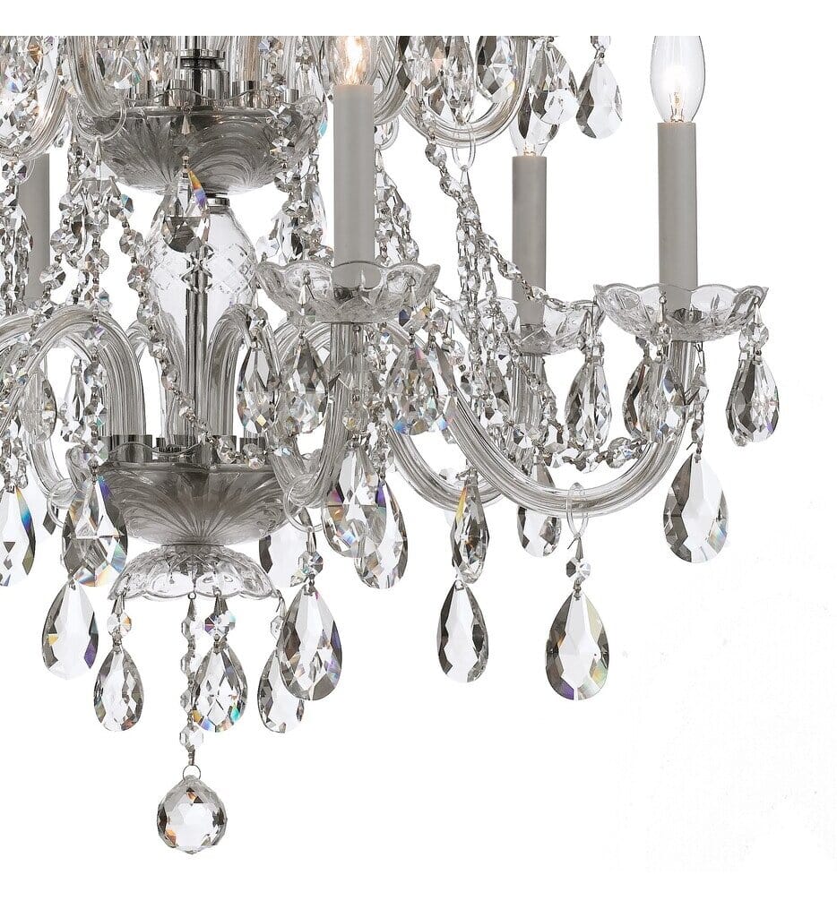 Crystorama - 1137-CH-CL-MWP - Traditional Crystal 26" Chandelier