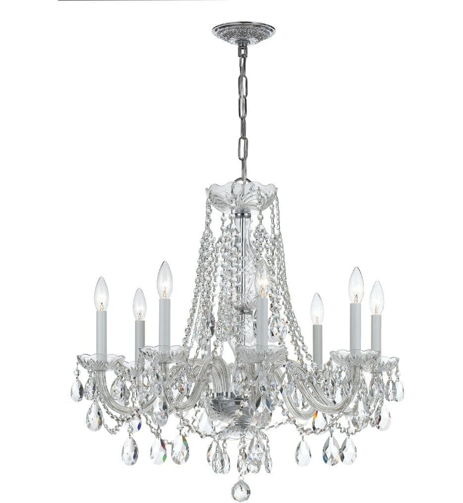 Crystorama - 1138-CH-CL-MWP - Traditional Crystal 26" Chandelier