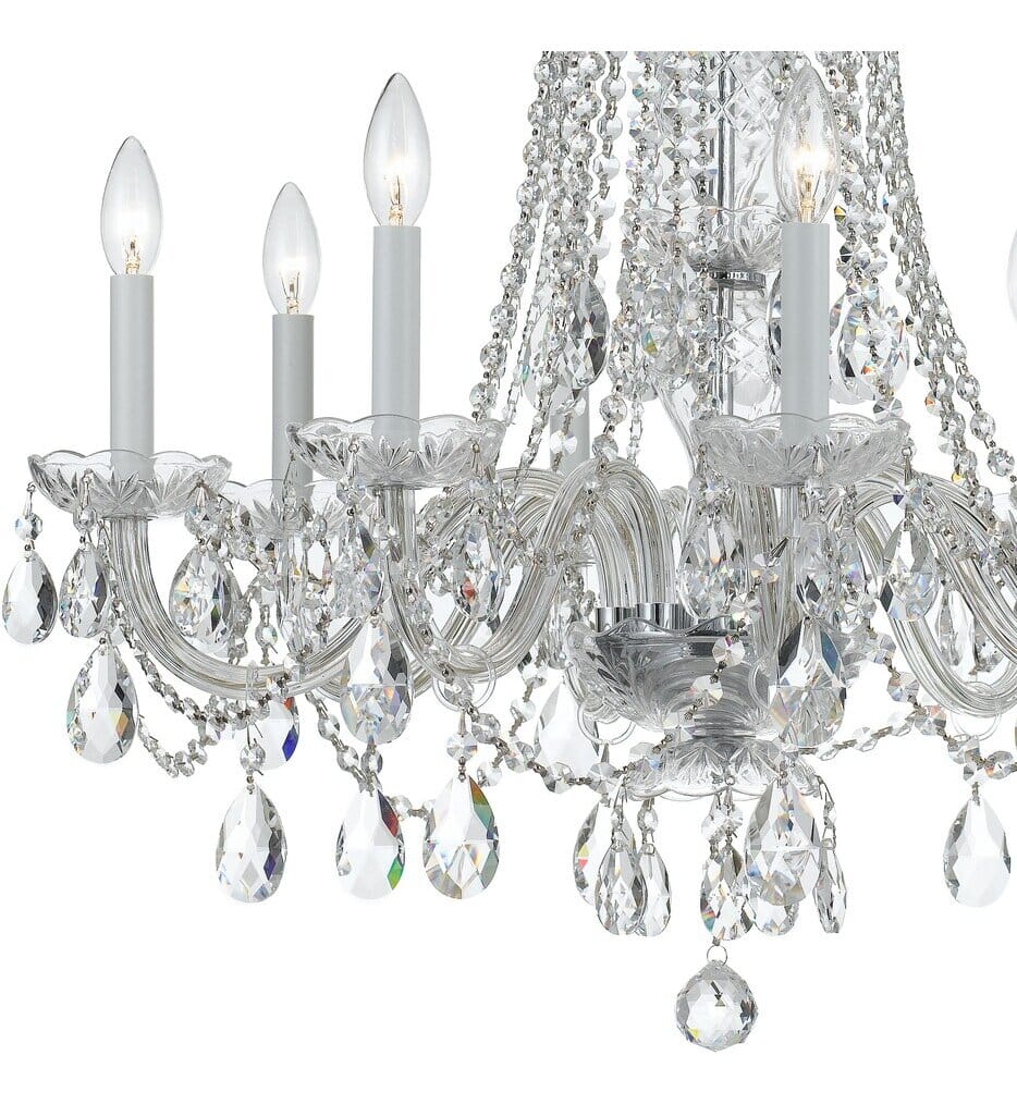 Crystorama - 1138-CH-CL-MWP - Traditional Crystal 26" Chandelier