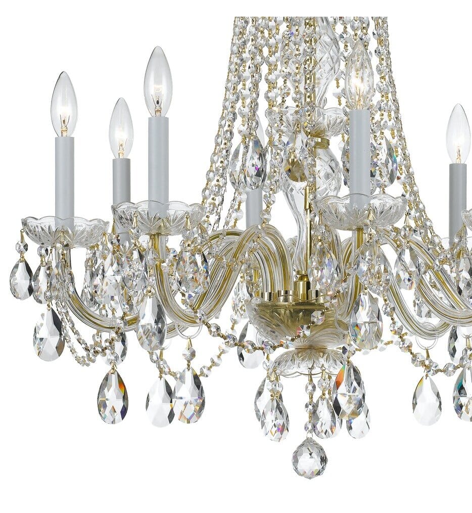 Crystorama - 1138-PB-CL-MWP - Traditional Crystal 26" Chandelier