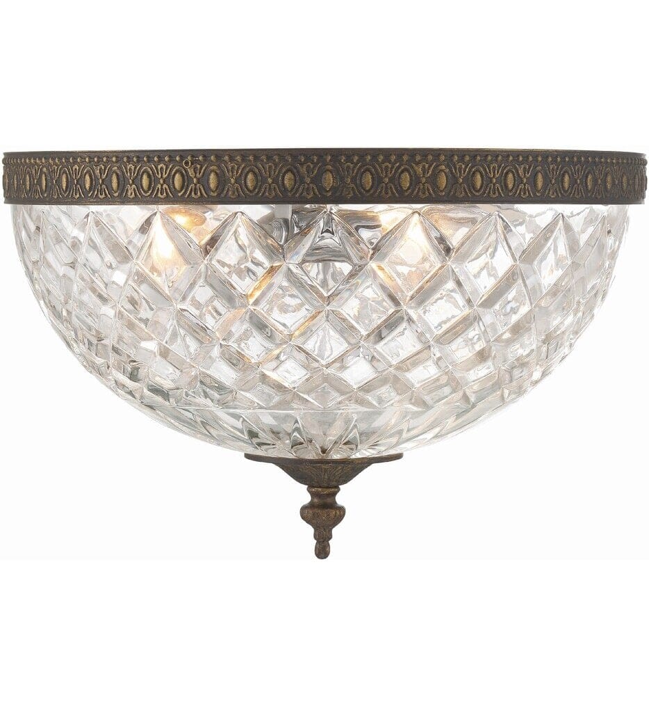 Crystorama - 117-12-EB - Ceiling Mount 12" Flush Mount