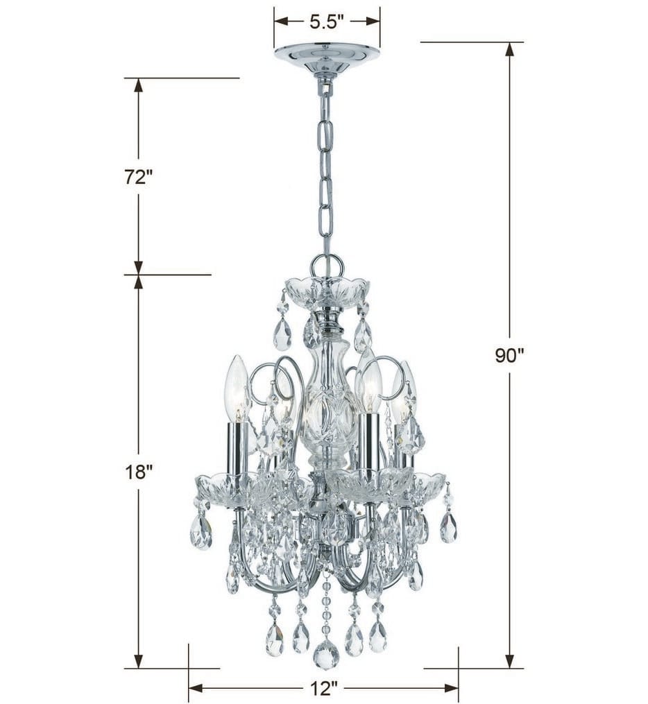 Crystorama - Imperial 12" Mini Chandelier