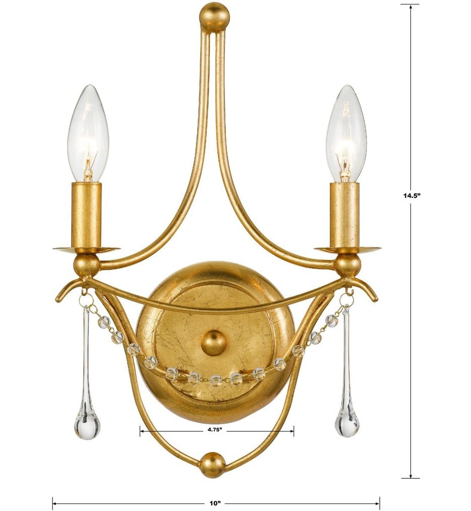 Crystorama - Metro 14.5" Wall Sconce