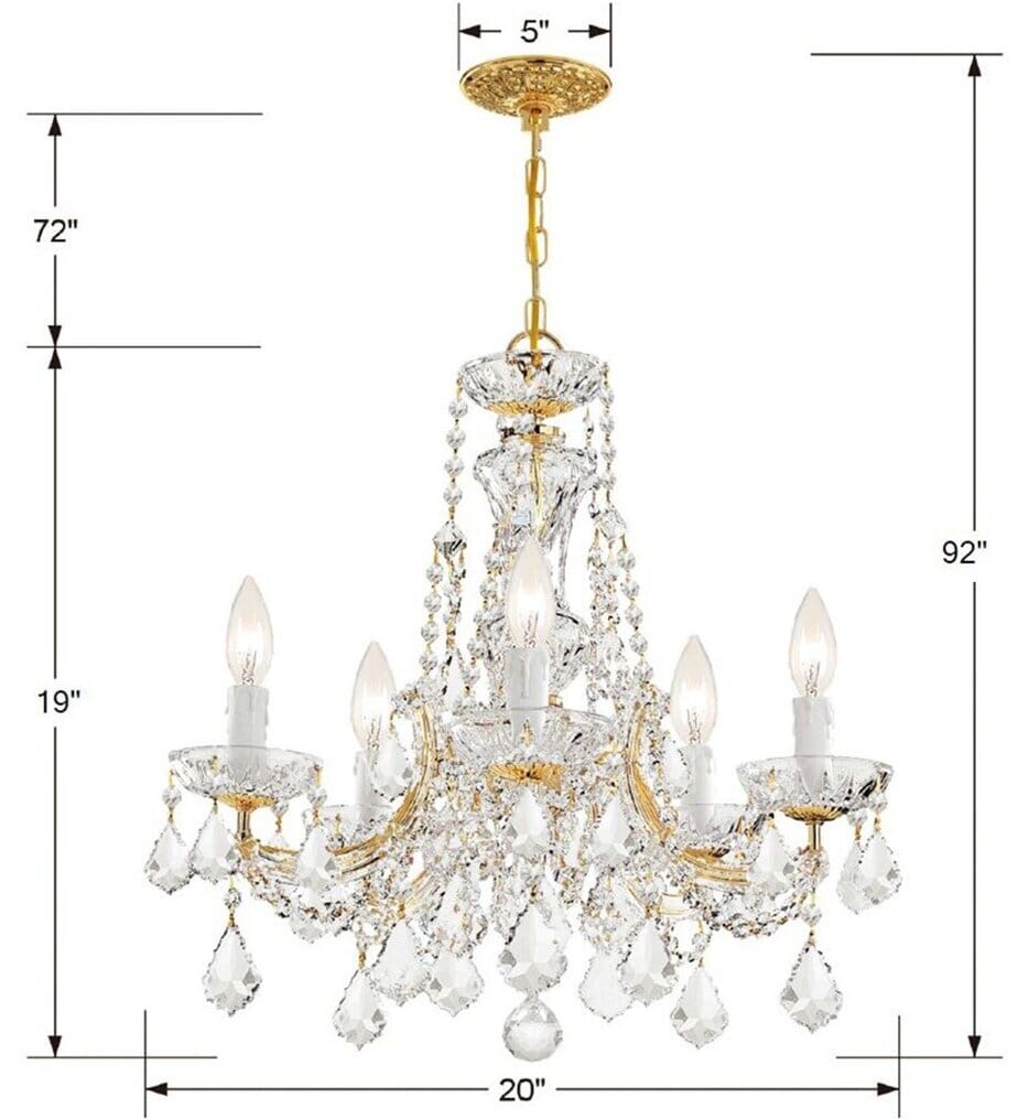 Crystorama - Maria Theresa 20" Mini Chandelier