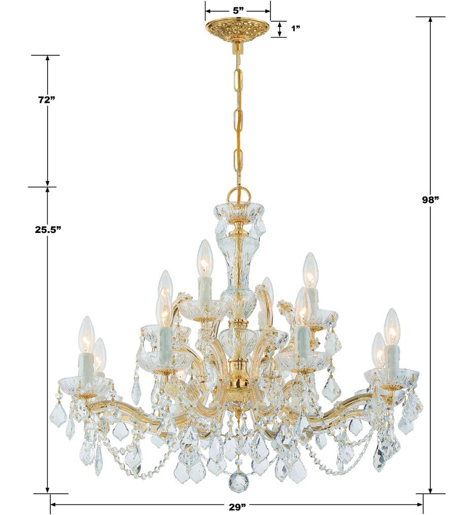Crystorama - Maria Theresa 29" Chandelier