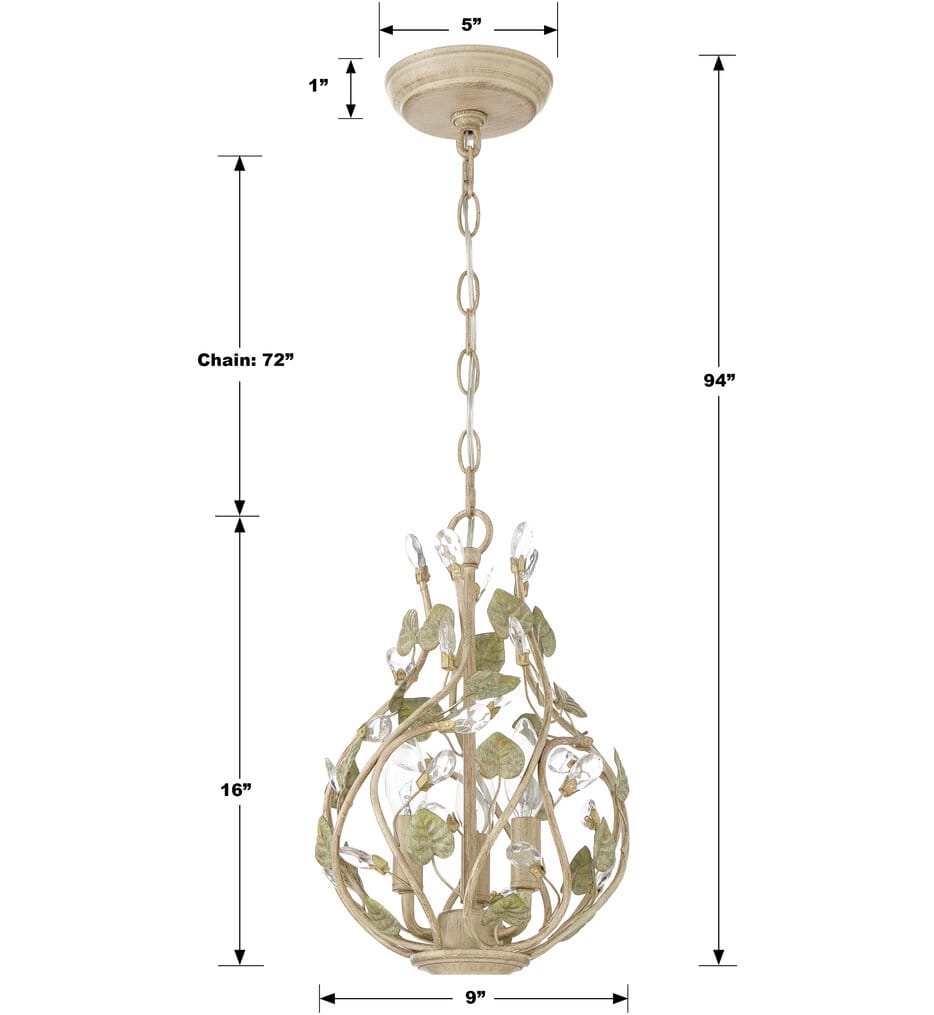 Crystorama - 4845-CT - Josie 9" Chandelier