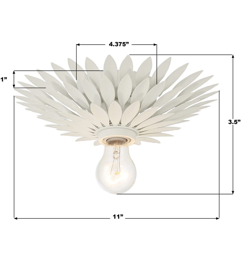 Crystorama - 500-MT - Broche 11" Flush Mount