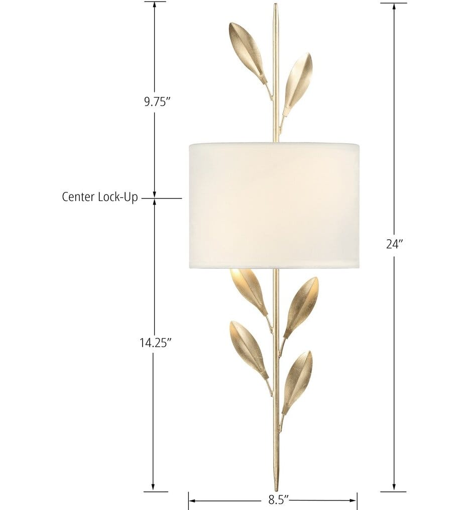 Crystorama - 501-GA - Broche 24" Wall Sconce