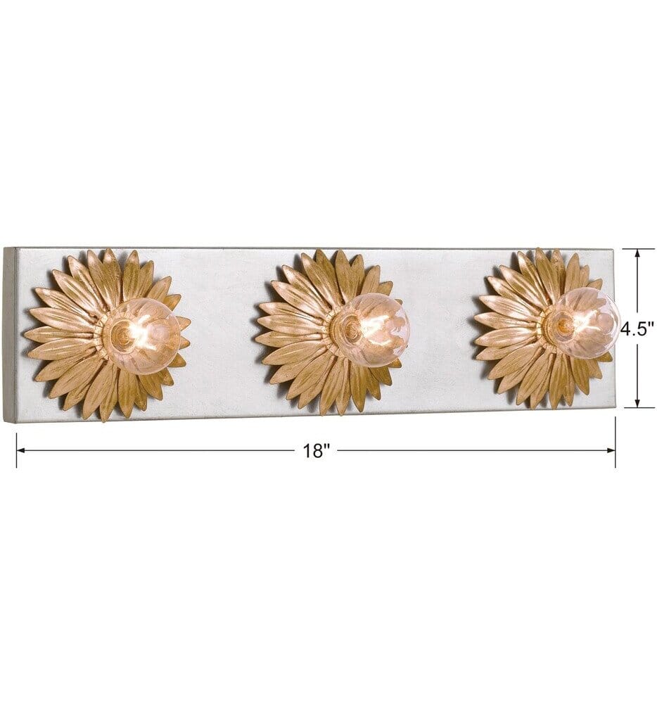 Crystorama - 503-GA-SA - Broche 18" Bath Vanity Light