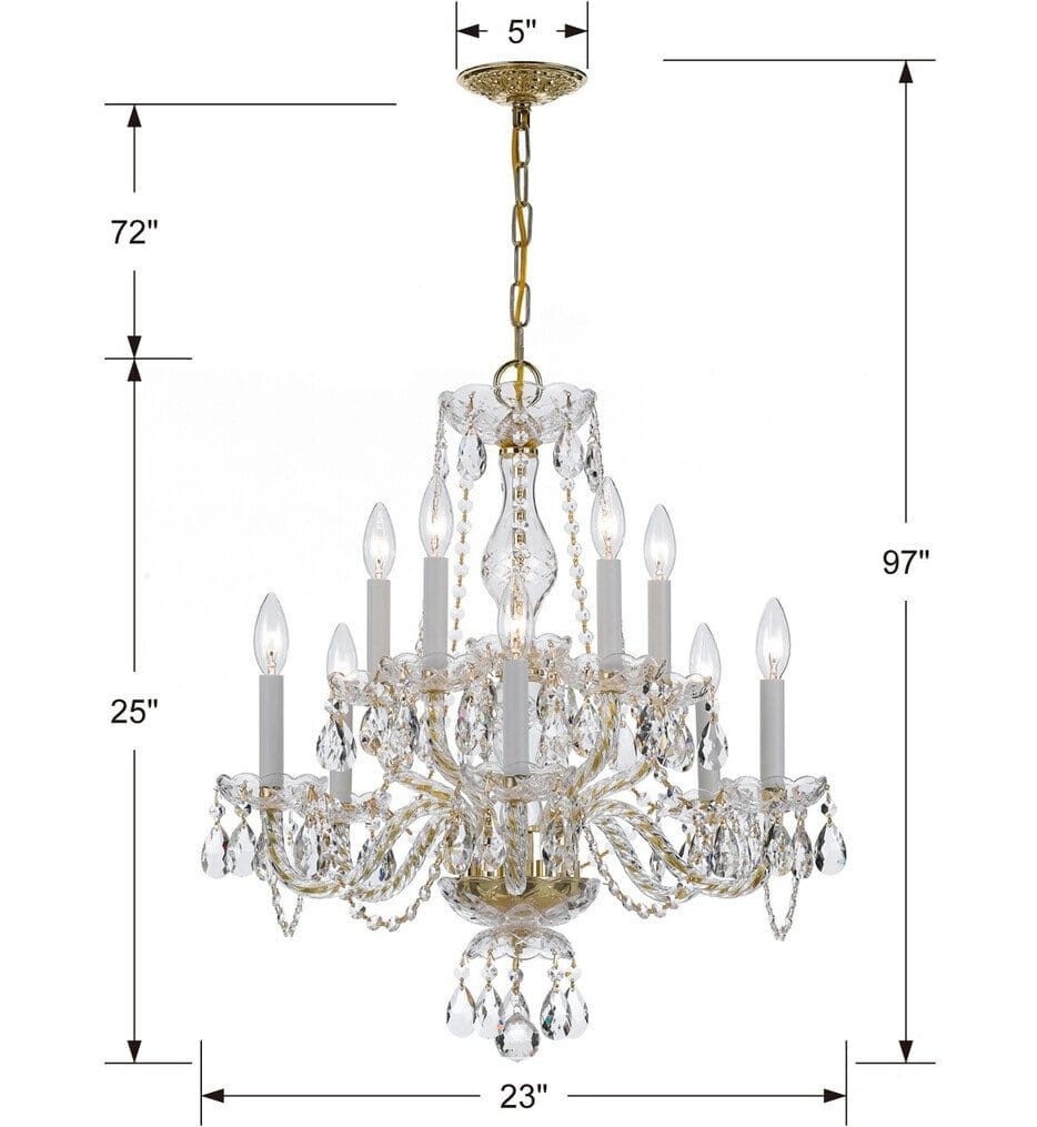Crystorama - Traditional Crystal 23" Chandelier