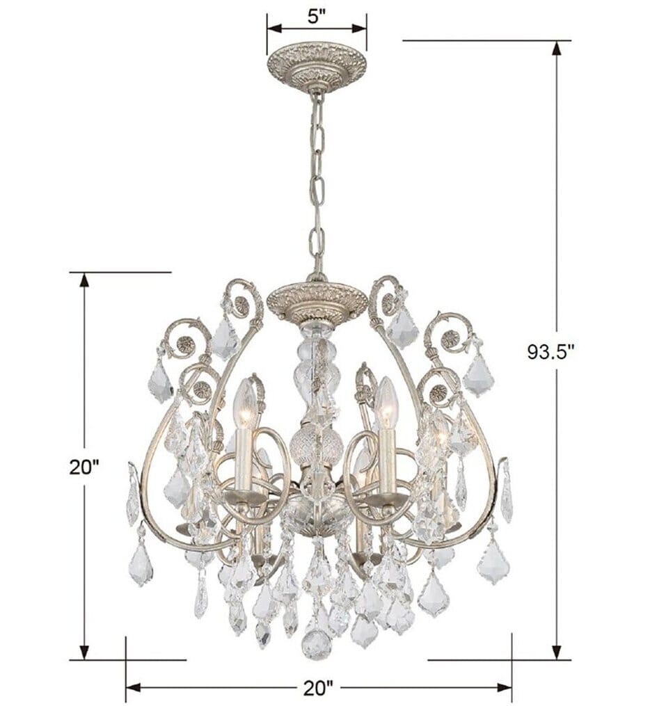 Crystorama - 5115-OS-CL-MWP - Regis 20" Pendant