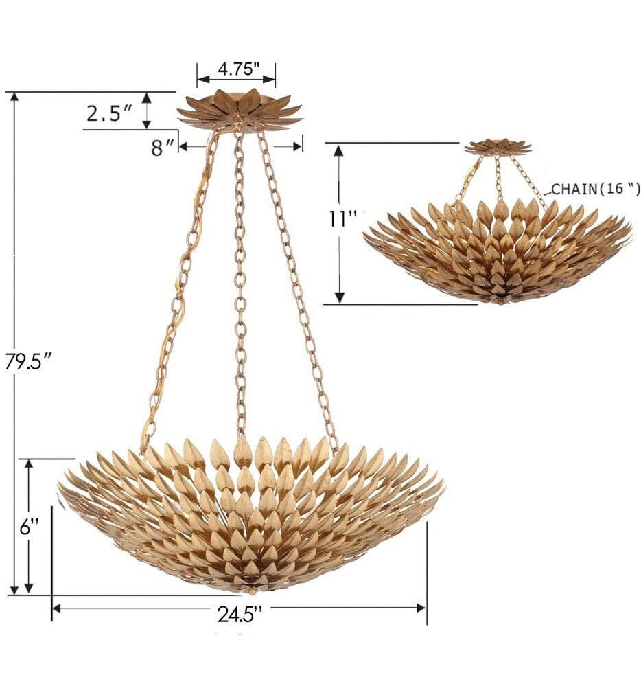 Crystorama - Broche 24.5" Chandelier