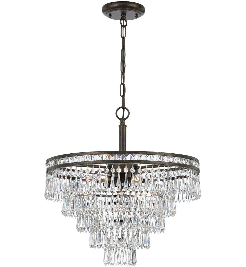 Crystorama - 5264-EB-CL-MWP - Mercer 20" Chandelier
