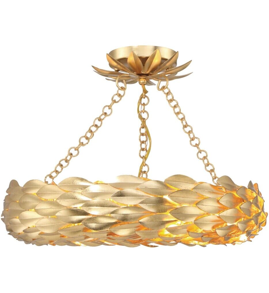 Crystorama - Broche 18" Semi-Flush Mount