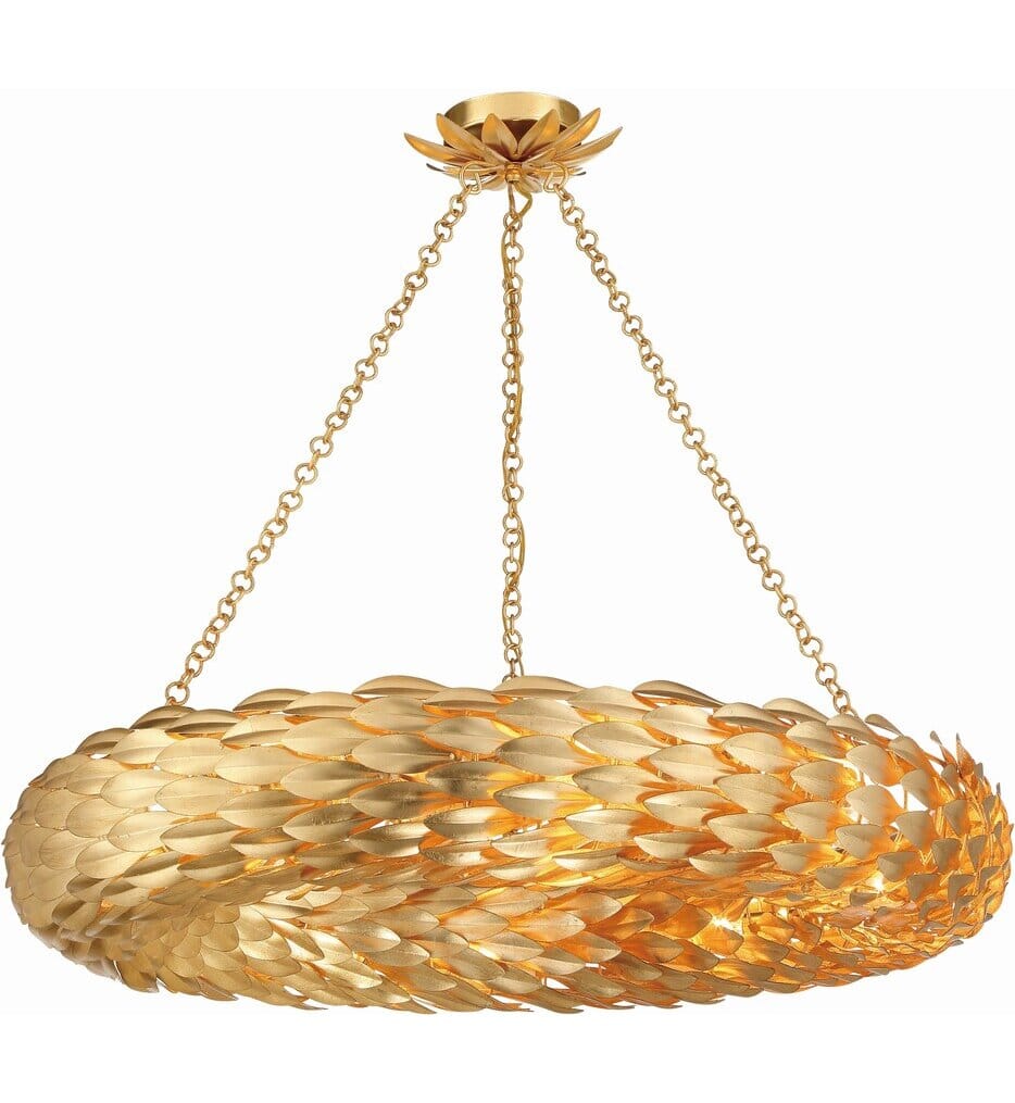 Crystorama - Broche 33.5" Semi Flush