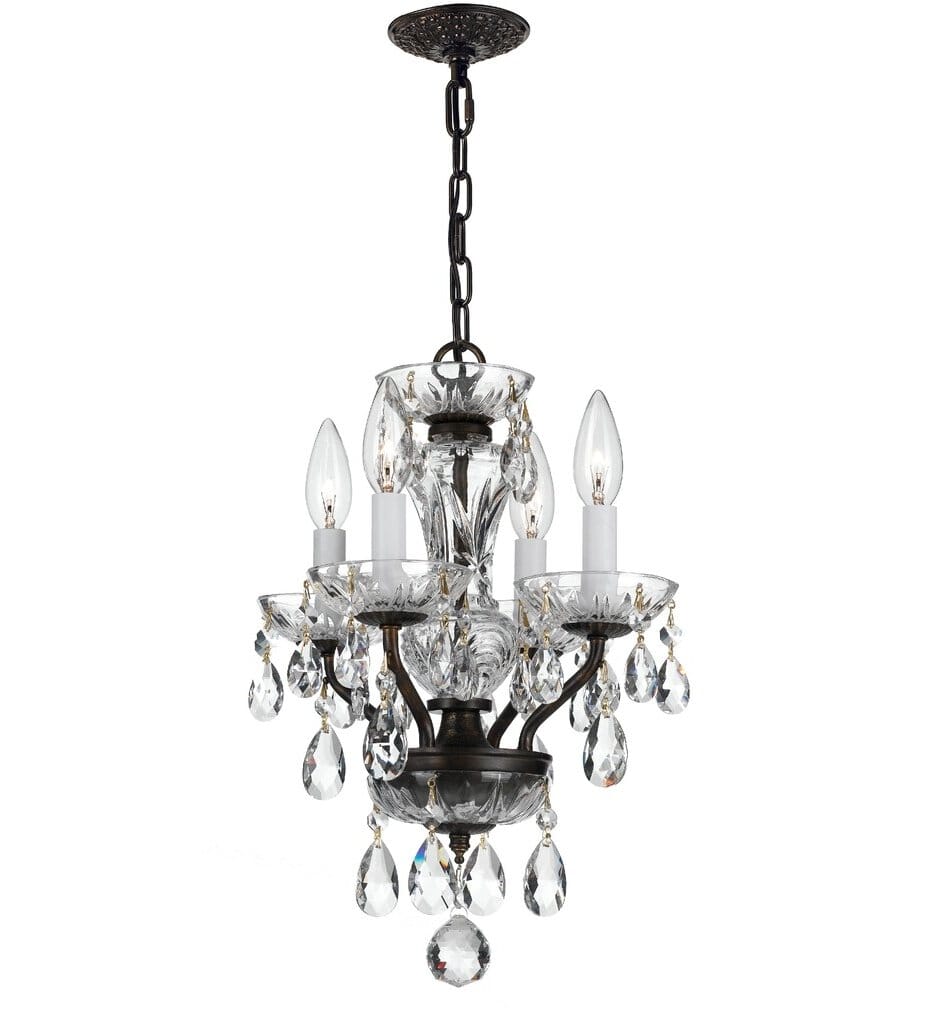 Crystorama - Traditional Crystal 11" Mini Chandelier