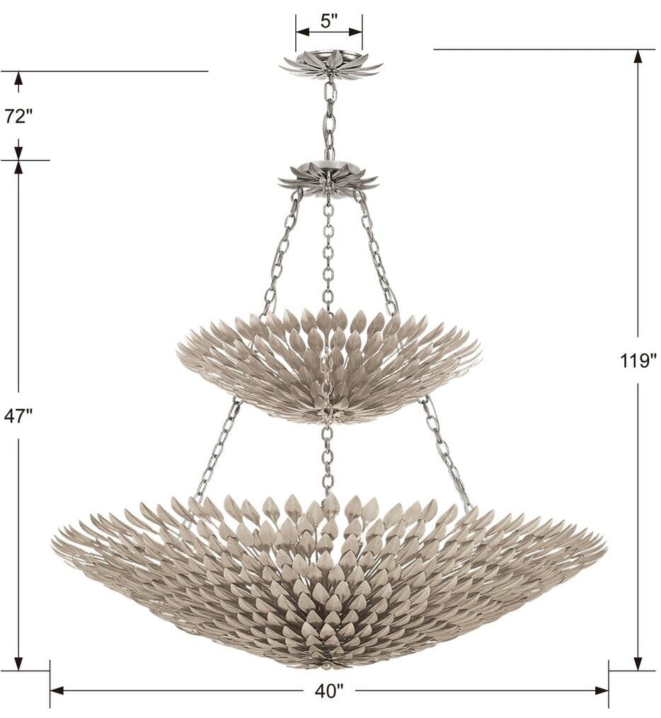 Crystorama - Broche 40" Chandelier