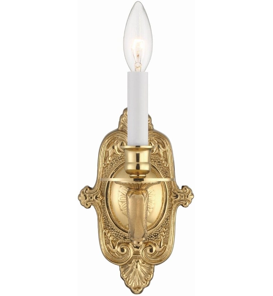 Crystorama - 641-PB - Cast Brass Wall Mount 9.75" Wall Sconce