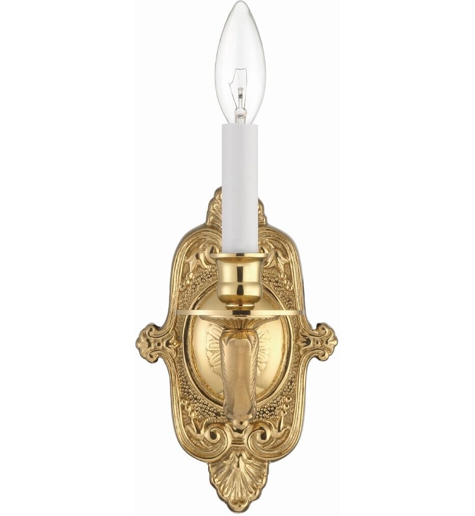 Crystorama - 641-PB - Cast Brass Wall Mount 9.75" Wall Sconce
