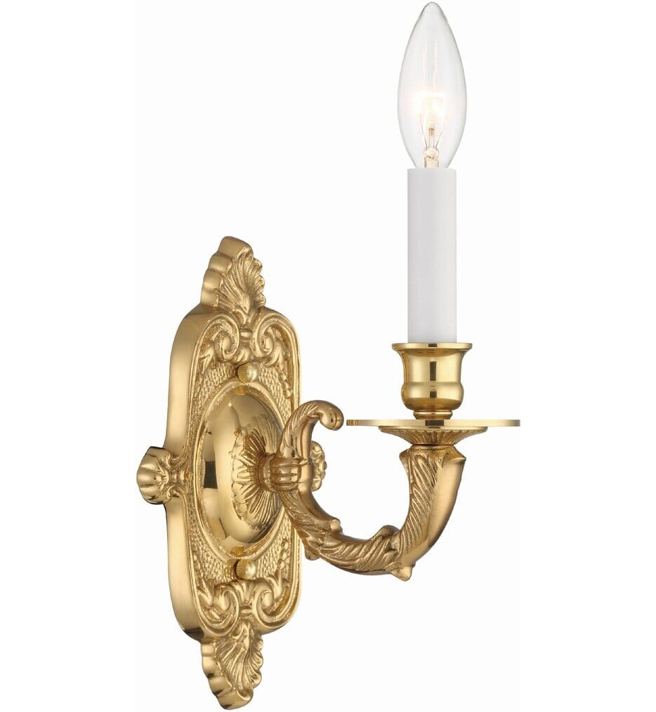 Crystorama - 641-PB - Cast Brass Wall Mount 9.75" Wall Sconce