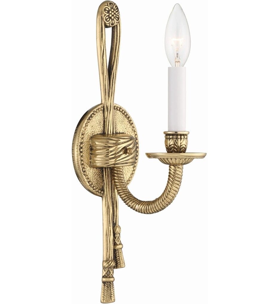 Crystorama - 651-OB - Cast Brass Wall Mount 15" Wall Sconce
