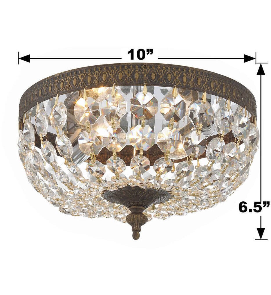 Crystorama - Ceiling Mount 10" Flush Mount