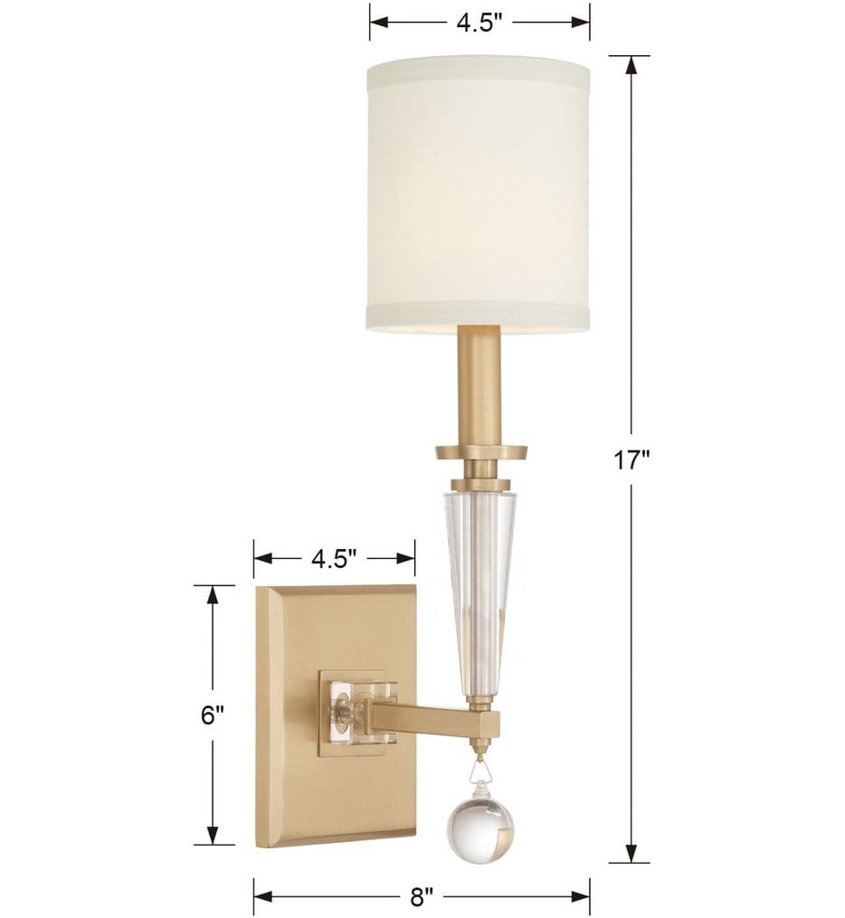 Crystorama - Paxton 17" Wall Sconce