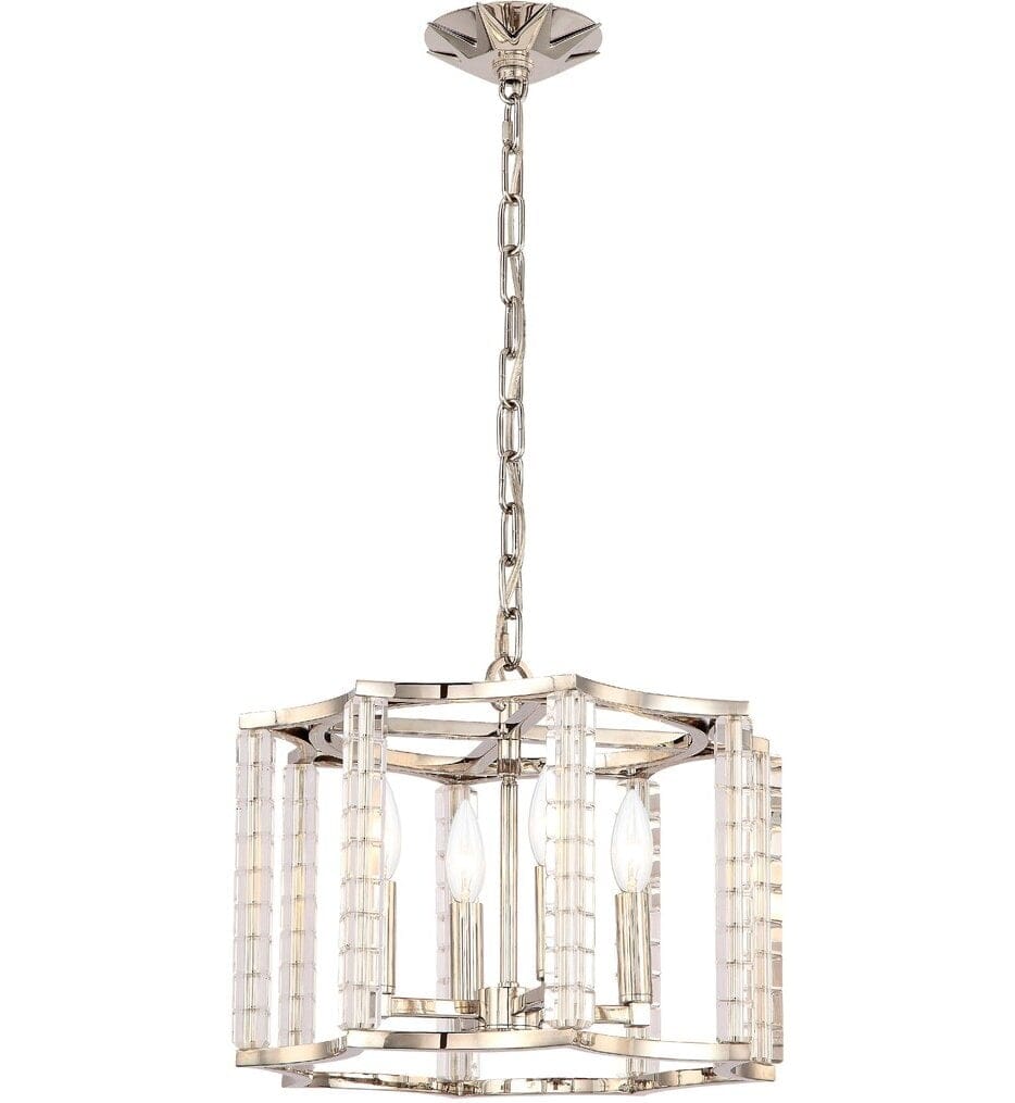 Crystorama - 8854-PN - Carson 16" Mini Chandelier