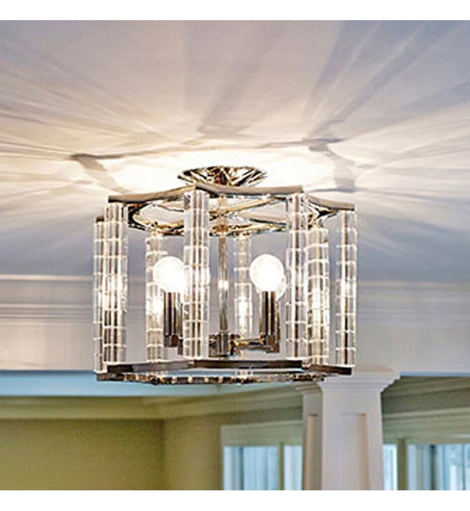 Crystorama - 8854-PN - Carson 16" Mini Chandelier