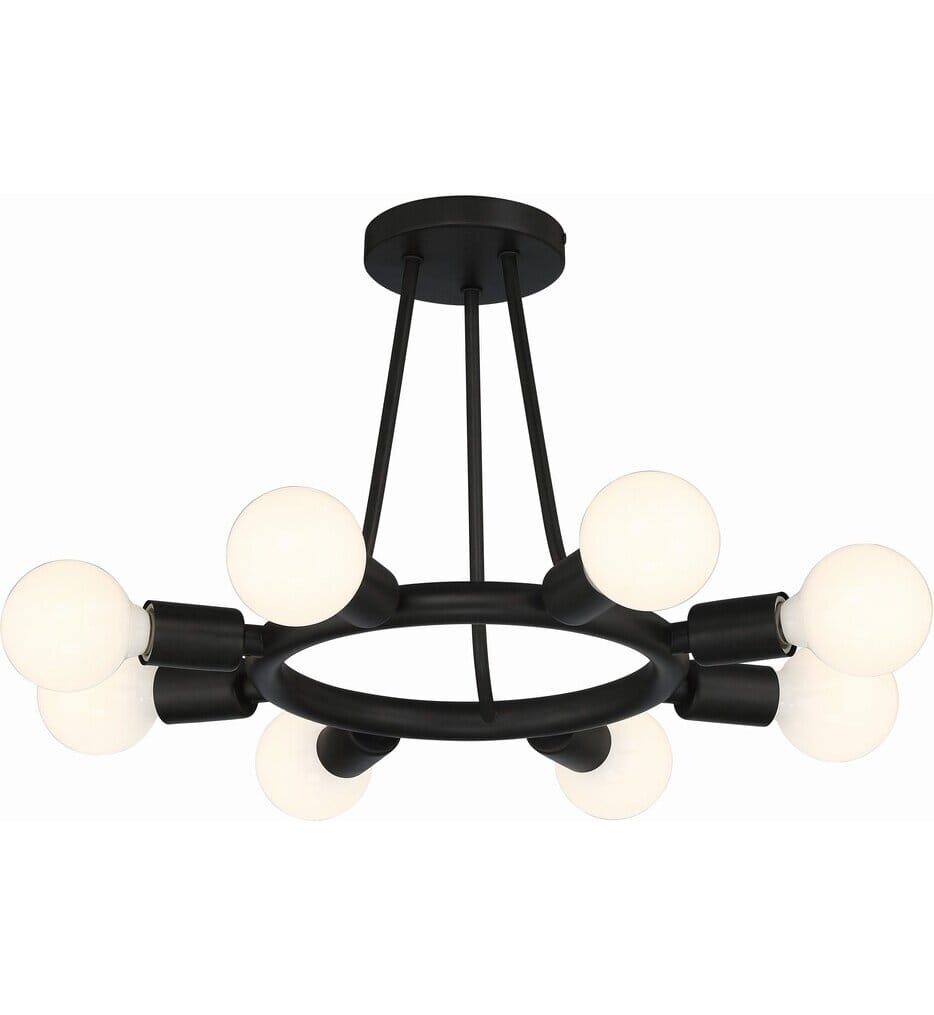 Crystorama - Dakota 15" Semi Flush