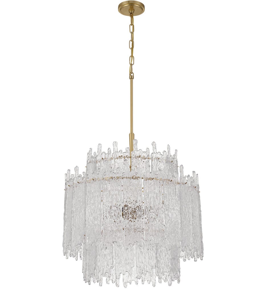 Crystorama - ACK-928-AG - Ackerly 23.5" Chandelier