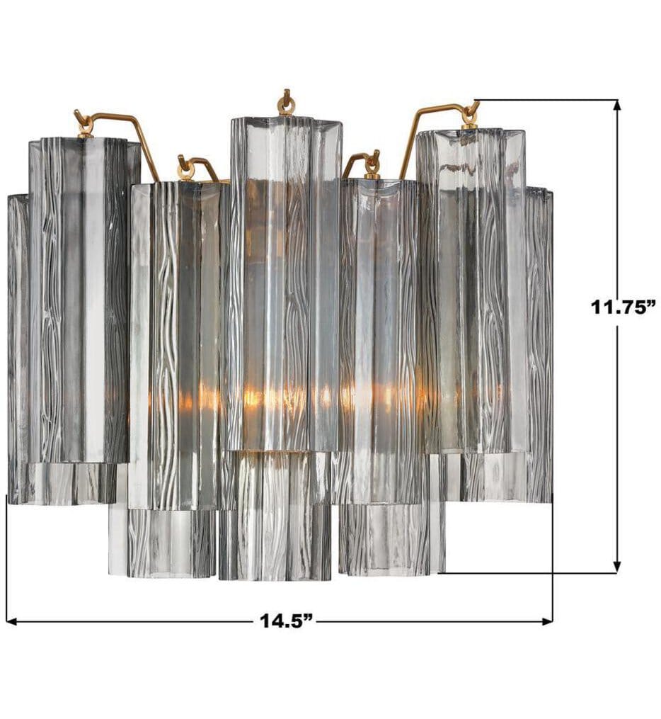 Crystorama - Addis 14.5" Wall Sconce