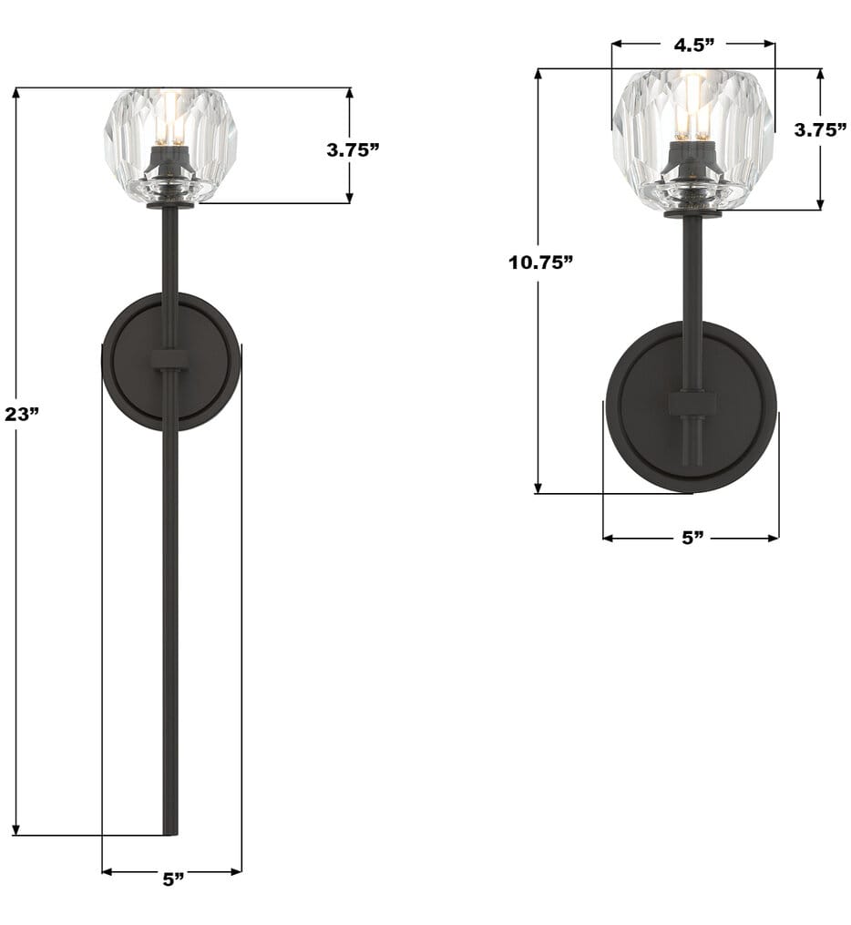 Crystorama - Aragon 10.75-Inch Wall Sconce