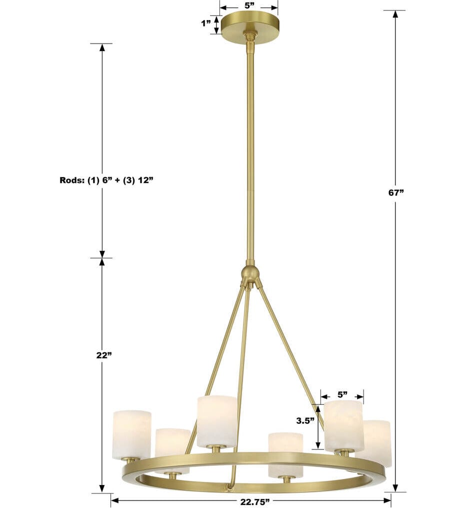 Crystorama - Aragon 24" Chandelier