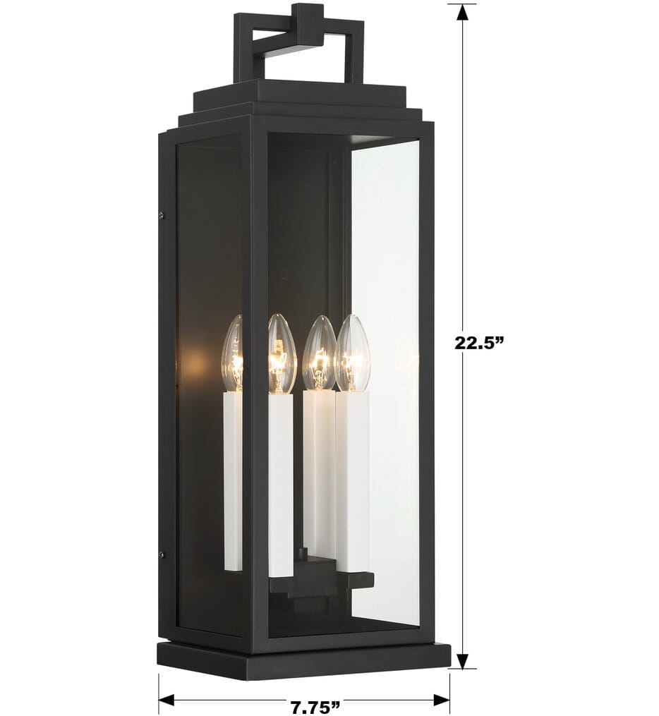 Crystorama - ASP-8914-MK - Aspen 22.5" Outdoor Sconce